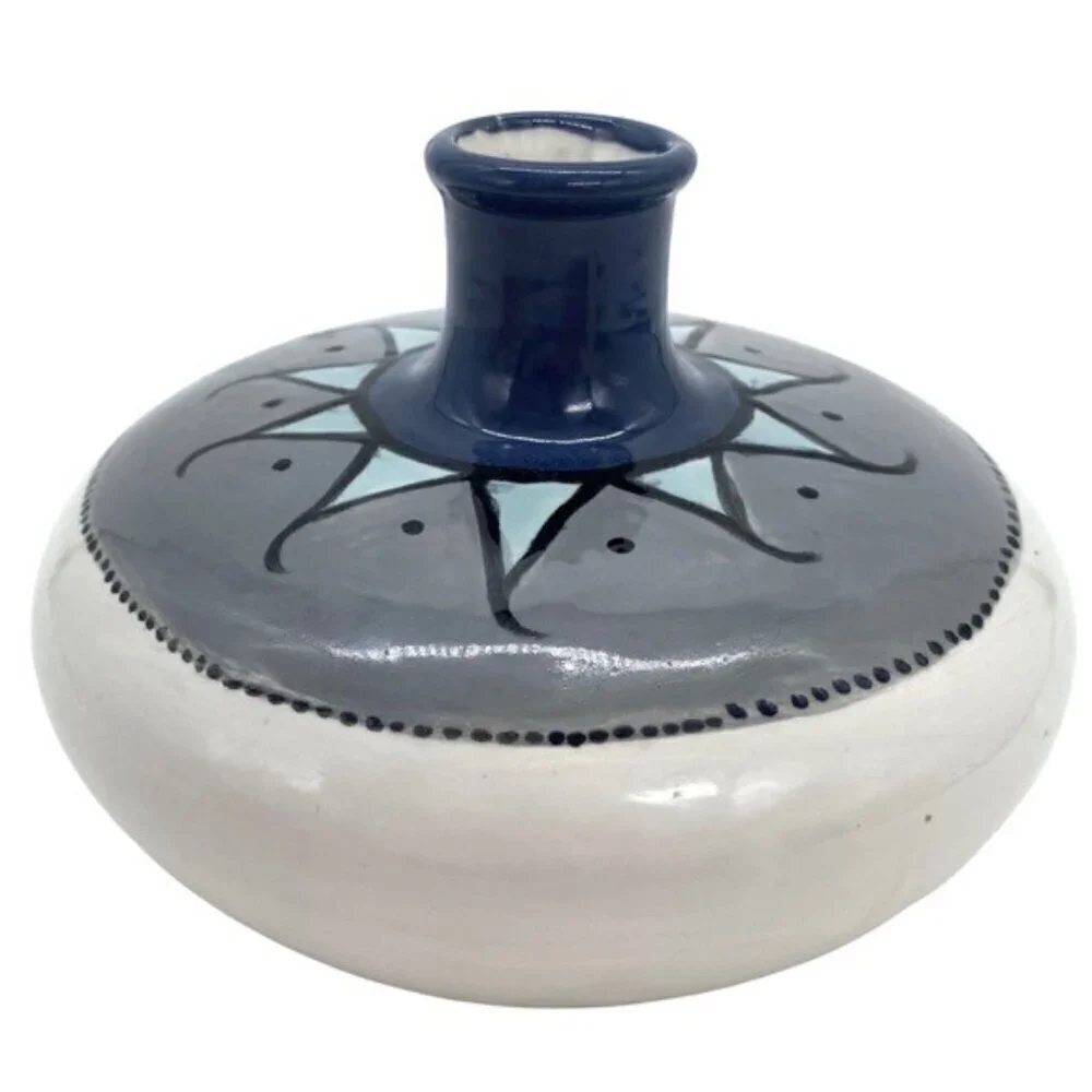Studio Art Pottery Vase Southwestern Geometric Design